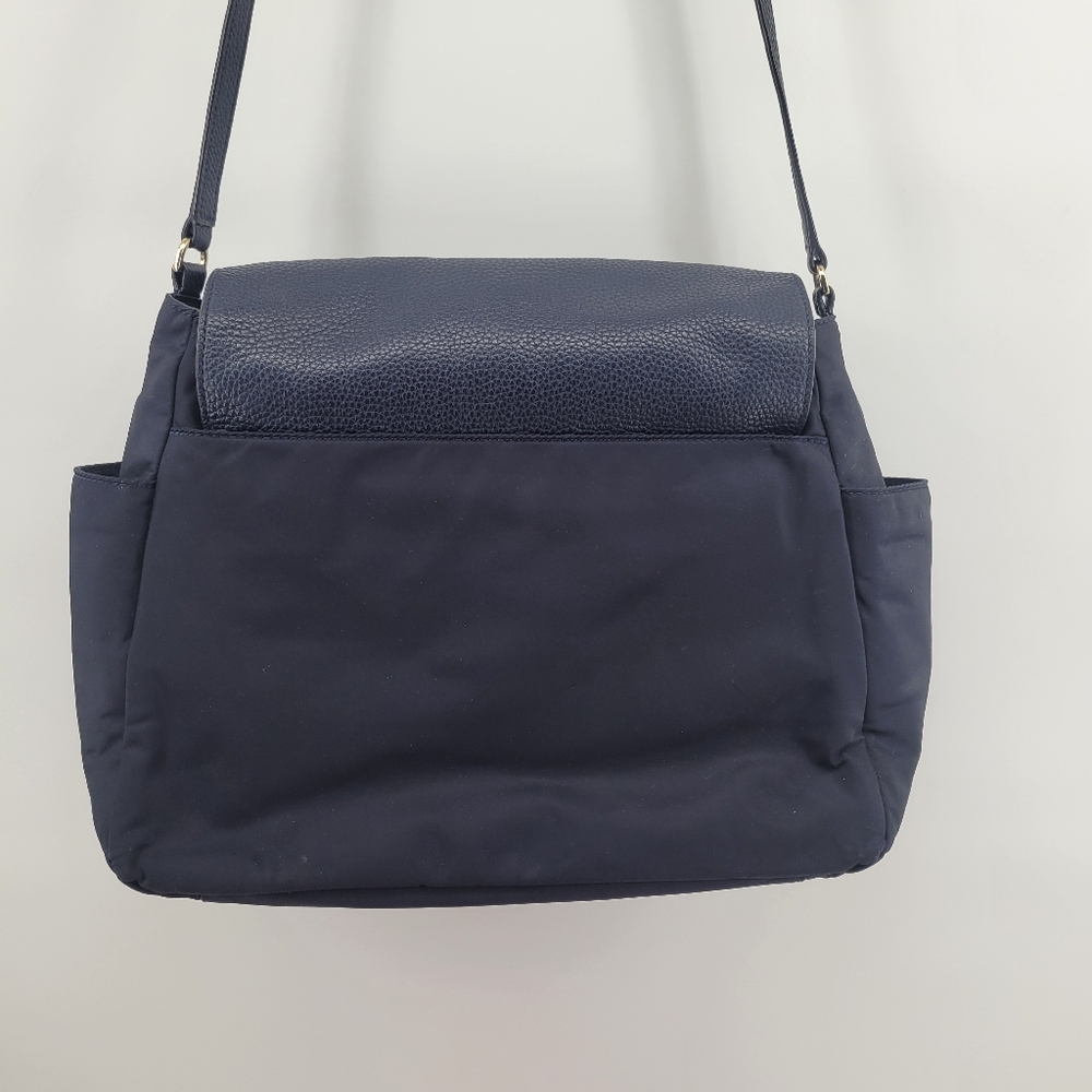 Tory Burch Navy Blue Thea Nylon Messenger Diaper Bag - Picture 8 of 11